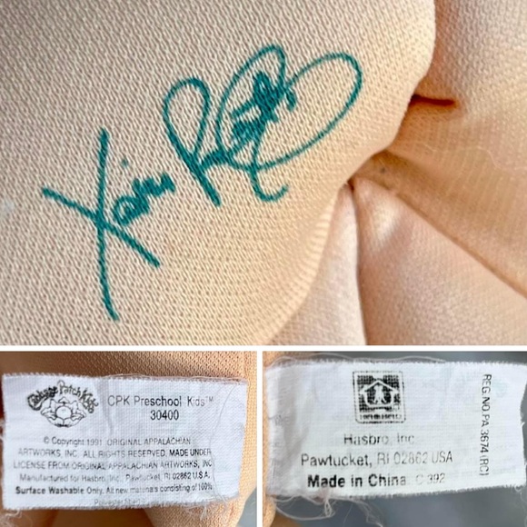 Cabbage patch preschool kids 30400 Hasbro vintage 1991 boy blonde/blue doll - Picture 16 of 17